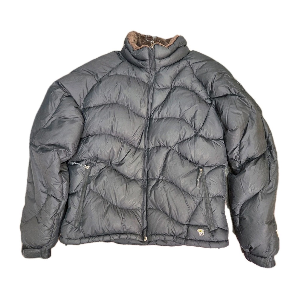 Women's Mountain Hard Wear Black puffy Jacket Down Sz Large